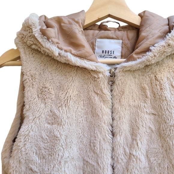 Ladies House Vest with Teddy Bear Ears, Size Small - Picture 5 of 8